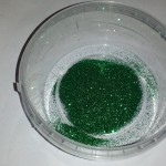 The green glitter