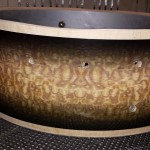 Holes drilled DIY Snare Drum Restomization