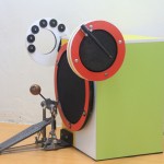 Built-in stick mini drum kit