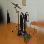 Peter Lau's slim-style drum kit