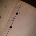 Holes drilled